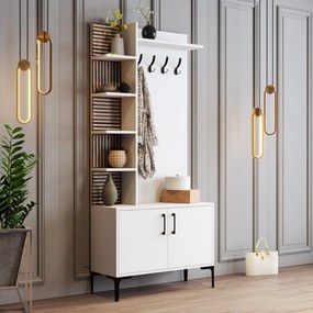 Cabide Viyana D – Branco – 90 cm x 200 cm x 35 cm