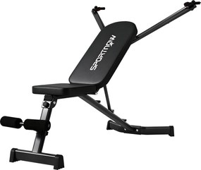 SPORTNOW Banco de Halteres dobrável Banco de Treino com Extensor de Pernas Encosto 3 posições, 3 níveis de resistência 300 kg de carga | Aosom Portugal