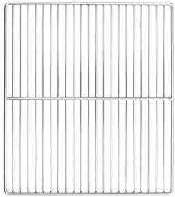 Grelha de Churrasqueira vidaXL com Alças Retangular 45x40 cm Aço Inoxi