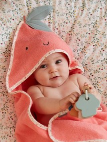 Agora -20% | Capa de banho para bebé, Maçãs do amor rosa medio liso com motivo