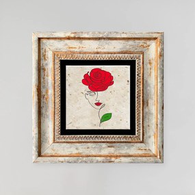 Pintura Decorativa em Moldura TC1232 – Multicolor – 20 x 20 cm