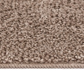 Tapete Shaggy Alto Pile Castanho 160x160 cm PP