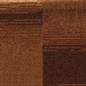 Tapetes de escadas adesivos 5 pcs 65x21x4 cm castanho
