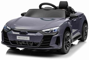 Carro elétrico para crianças Audi RS E-tron GT 12V, controlo remoto, USB / AUX, Bluetooth, bateria de lítio, luzes LED licença ORIGINAL Cinzento