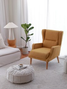 Cadeira Wing Klam – Mostarda – 78x94x70 cm