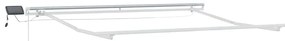 Toldo Retrátil with Manual Branco 300 x 250 cm Branco