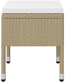 5 pcs conjunto de jantar para jardim bege