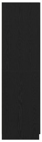Guarda-roupa vidaXL Preto Carvalho 80x52x180 cm Madeira de engenharia