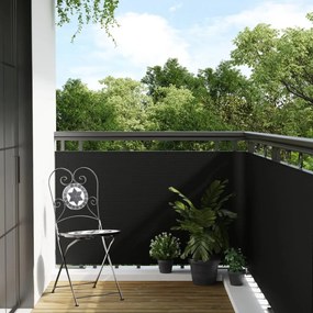 Tela de varanda 400x80 cm vime PE preto