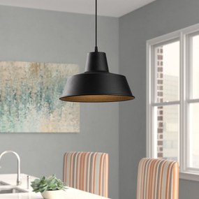 Candeeiro Chandelier Saglam – Preto e Dourado – 30 cm de Diâmetro, 116