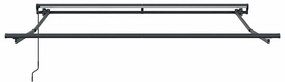 Toldo Retrátil Manual Antracite 300x250 cm Poliéster e Alumínio