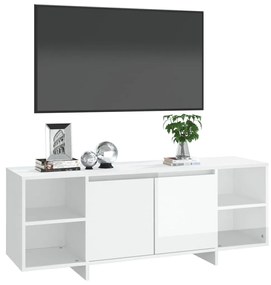 Móvel de TV Endy com 2 Portas de 130cm - Branco Brilhante - Design Mod