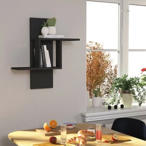 Prateleira de Parede Mill – Antracite – 64x70x20 cm