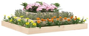 Vaso/floreira 110x110x27 cm pinho maciço
