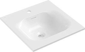 Mexen Vela lavatório embutido no tampo 46 x 46,5 cm, branco brilho - 25234500