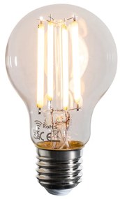 Lâmpadas LED Inteligentes E27 Dimmable Kelvin A60 Transparentes 7W 806lm 1800-3000K