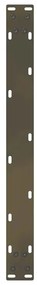 Pés para mesa de centro em aço natural, 2 peças, 70x (30-31) cm, aço