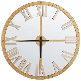 Relógio de parede dourado ø 60 cm COMPORTA Beliani