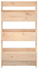Floreira de parede com 3 caixas 60x18,5x110 cm pinho maciço