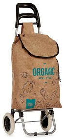Carro de Compras Azul Castanho Metal Plástico (36 x 95 x 27 cm) (3,3 L)