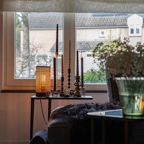 Candeeiro de mesa rústico em vime - Kata