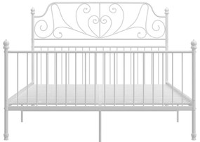 Estrutura de cama metal 160x200 cm branco