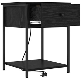 Armários de Canto 2 pcs Carvalho preto 42 x 41 x 56 cm