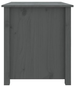 Mesa de centro 71x49x55 cm pinho maciço cinza