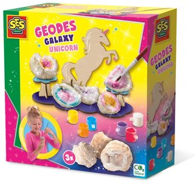 Jogo de Trabalhos Manuais Ses Creative Geodes Galaxy Unicorn Pedras Decorativas