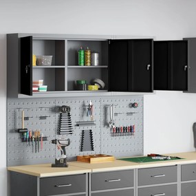 Conjunto de Armário de Ferramentas e Painel de Ferramentas de 5 Peças