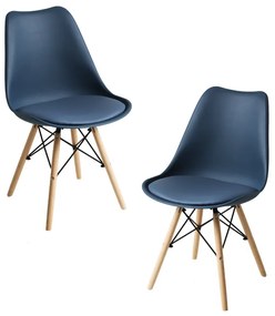 Pack 2 Cadeiras Tilsen - Azul Petróleo