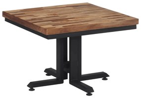 Mesa de centro 55x55x40 cm teca recuperada maciça