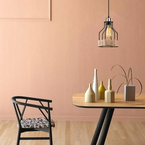 Candeeiro Suspenso Fiko – Preto – 77 x 17 cm