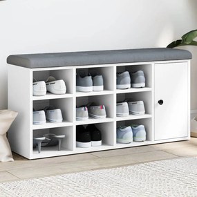 Banco sapateira 102x32x50 cm derivados de madeira branco