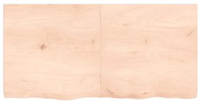Prateleira de parede 120x60x(2-6)cm carvalho maciço não tratado