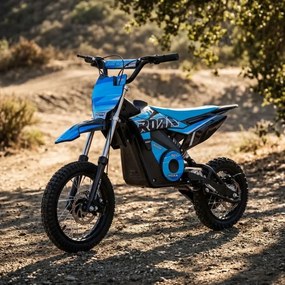 Mini moto elétrica para crianças 800W ROAN 901 36V 12/10" velocidade máxima de até 25 km/h Com Limitador Azul