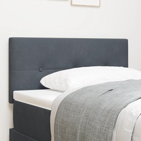 Cabeceira vidaXL Button Tufted Cinza Escuro 80 cm em Veludo