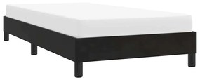 Estrutura de cama sem colchão 80x210 cm veludo preto