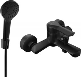 Mexen Sabre R05 bateria de banheira com conjunto de chuveiro, preta - 7213R05-70