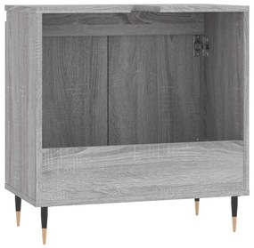 Armário casa de banho 58x33x60cm derivados madeira cinza sonoma