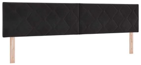Cama Box Spring com Colchão vidaXL Preto 200x200 cm Veludo