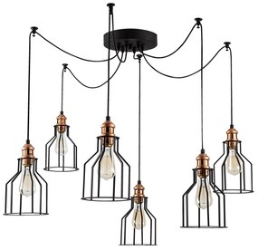 Candeeiro de Teto Alacati – Preto – 137 cm