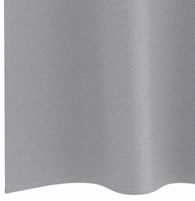 Cortinas 2 pcs Cinzento-claro 175 x 140 cm Poliéster