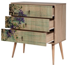 Cómoda Trio – Sonoma Oak – 80x90x40 cm