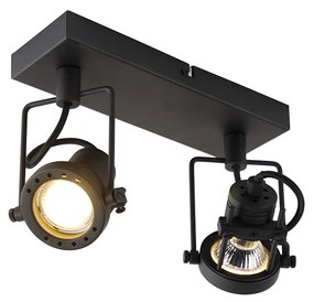 LED Foco inteligente preto c/ 2 GU10 Wifi - Suplux Industrial
