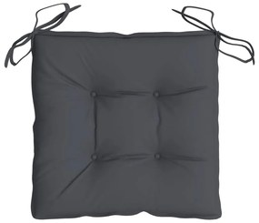 Almofadões de cadeira 4 pcs 50x50x7 cm tecido oxford antracite