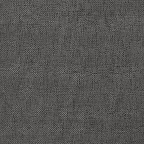 Apoio de pés 45x29,5x35 cm tecido/couro artificial cinza-escuro
