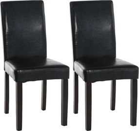 Conjunto de 2 cadeiras preto