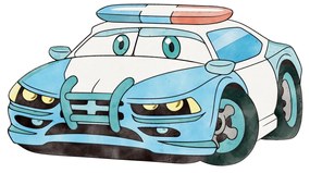 Cama infantil  dupla Luk 160x80 polícia branca - colchão e estrado incluído