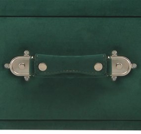 Mesa de centro 80x40x46 cm veludo verde